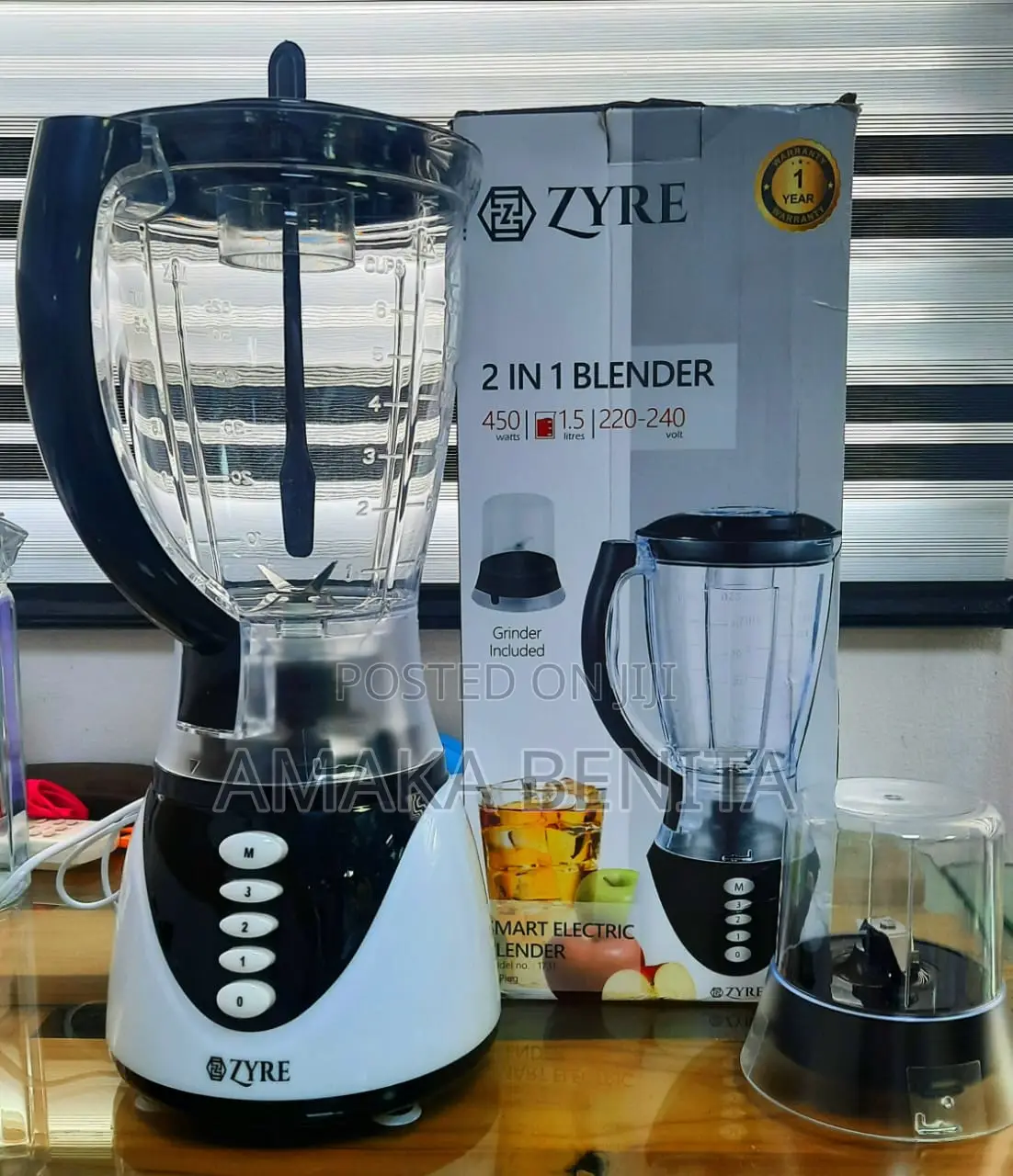 Zyre 2 in 1electric Blender