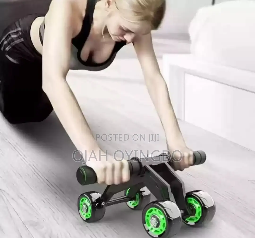 4-Wheel Abdominal Roller – Ultra-Stable Core Fitness Wheel