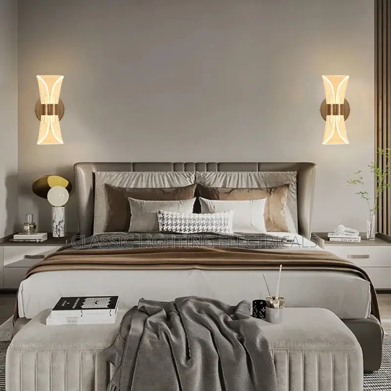 LED Wall Lights Luxury Gold Nordic Creative Acrylic