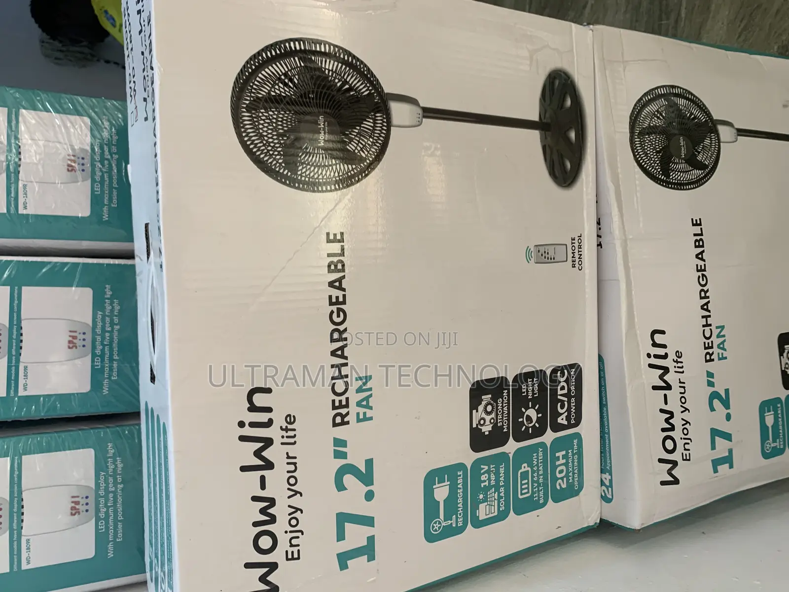 Standard Recharchable Solar Fan