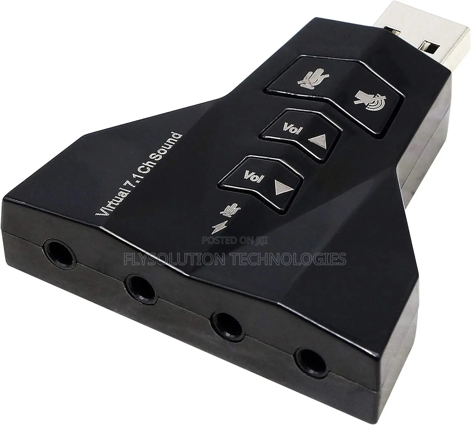 USB to 3.5mm Plug External Sound Card Double Adapter