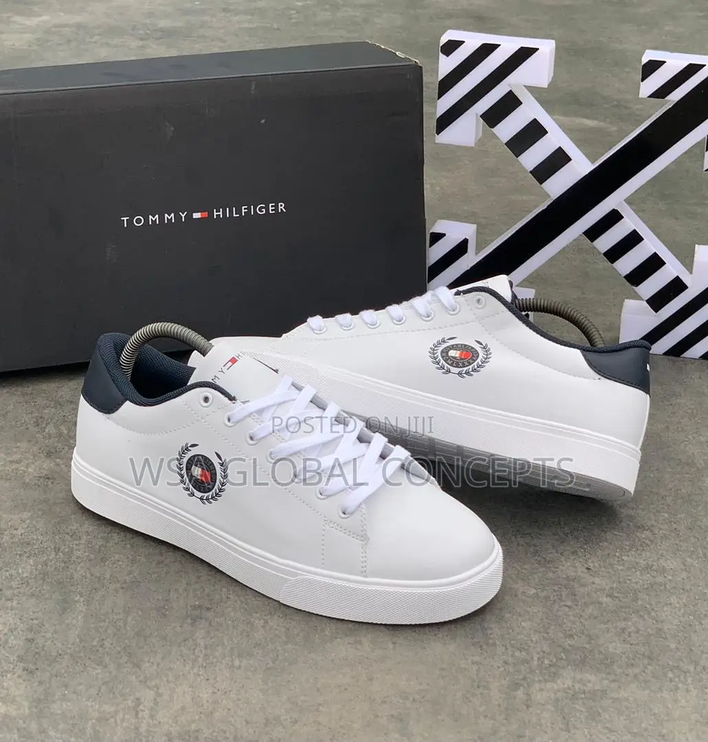 Tommy Hilfiger Tennis Classic White Blue Sneakers