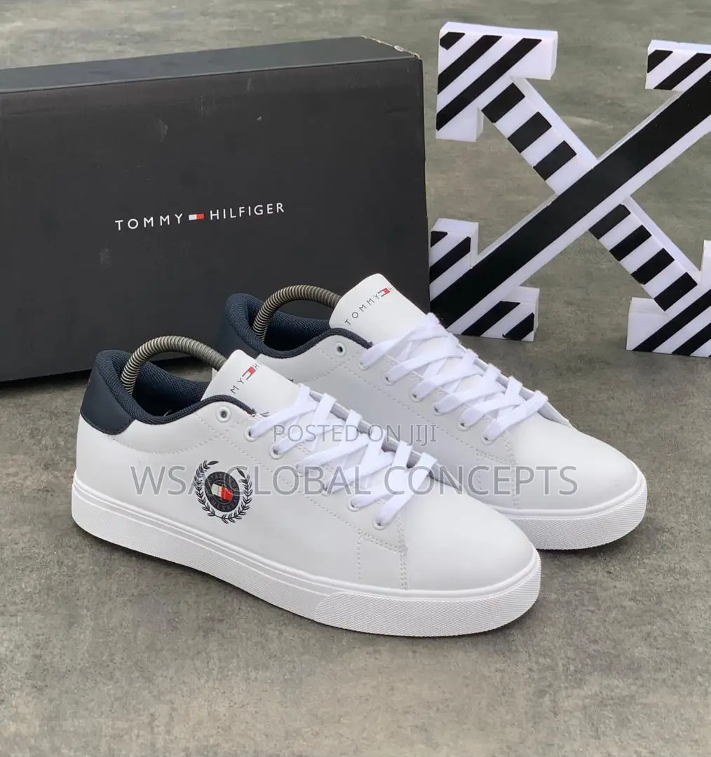 Tommy Hilfiger Tennis Classic White Blue Sneakers