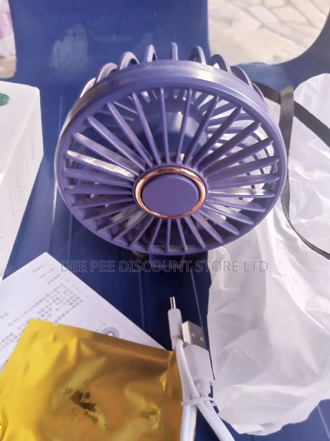 5 Speed USB Rechargeable Portable Fan