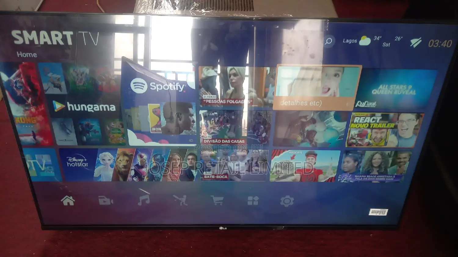 50inches LG Al Smart Resolution Ultra Slim Tv Blutooth