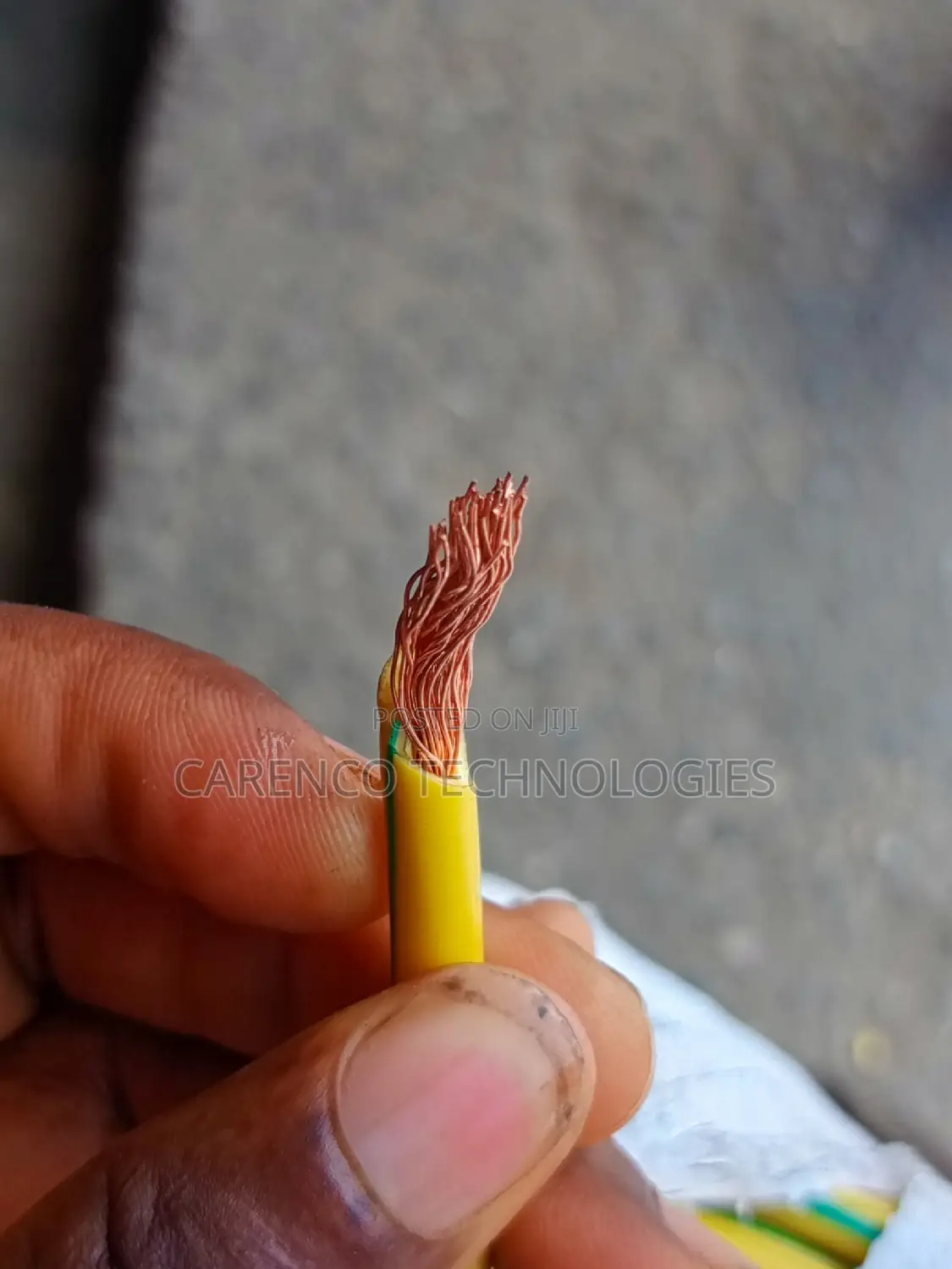 10sqmm 1core Flexible Cable, Green and Yellow (Earth)