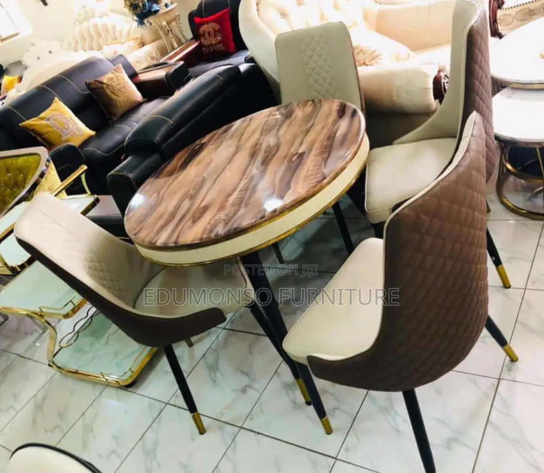 4 Seater Luxury Marble Dining Set