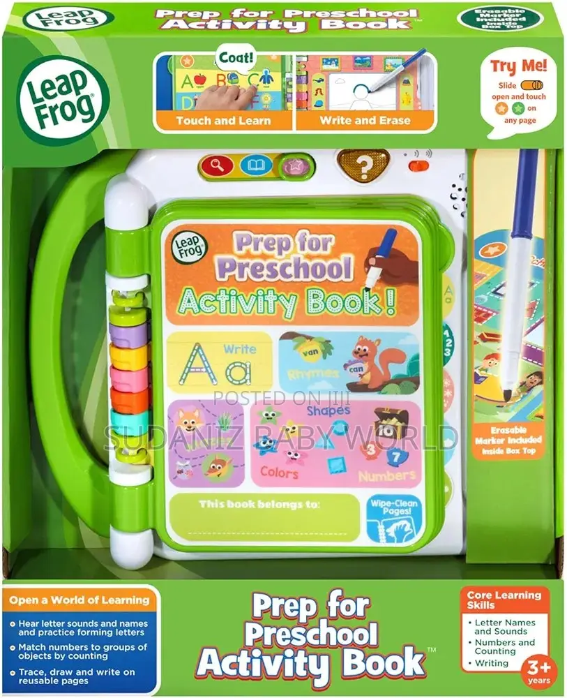 Leapfrog Prep for Preschool Activity Book,Green