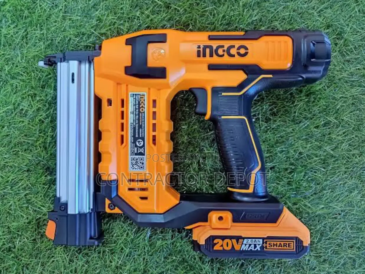 Ingco Lithium-Lon Brad Nailer With 2.0ah Battery Charger