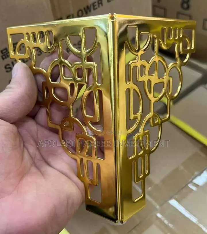 Gold Sofa Leg (Basket Weave)