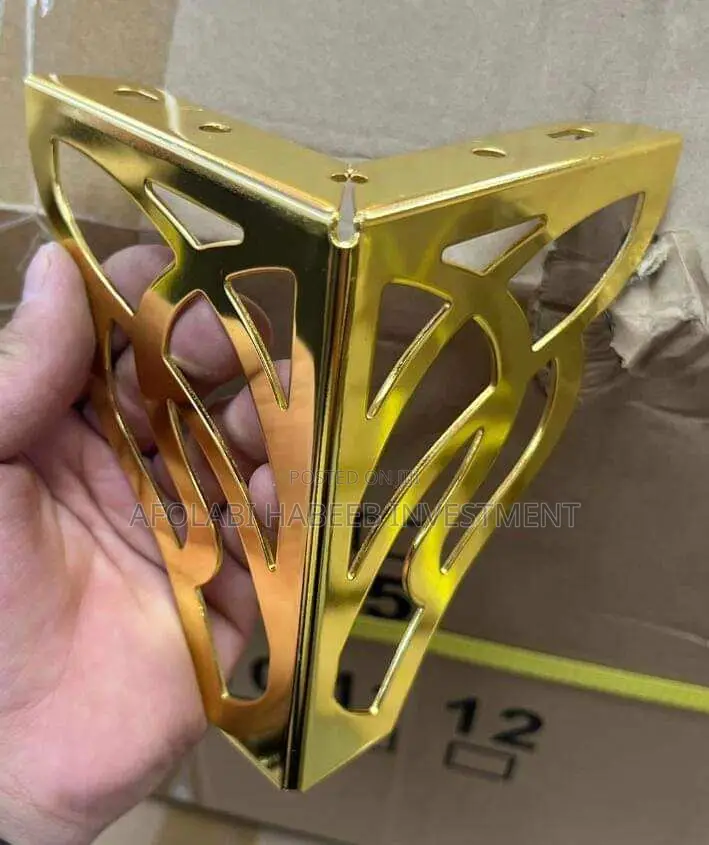 Gold Sofa Leg (Basket Weave)