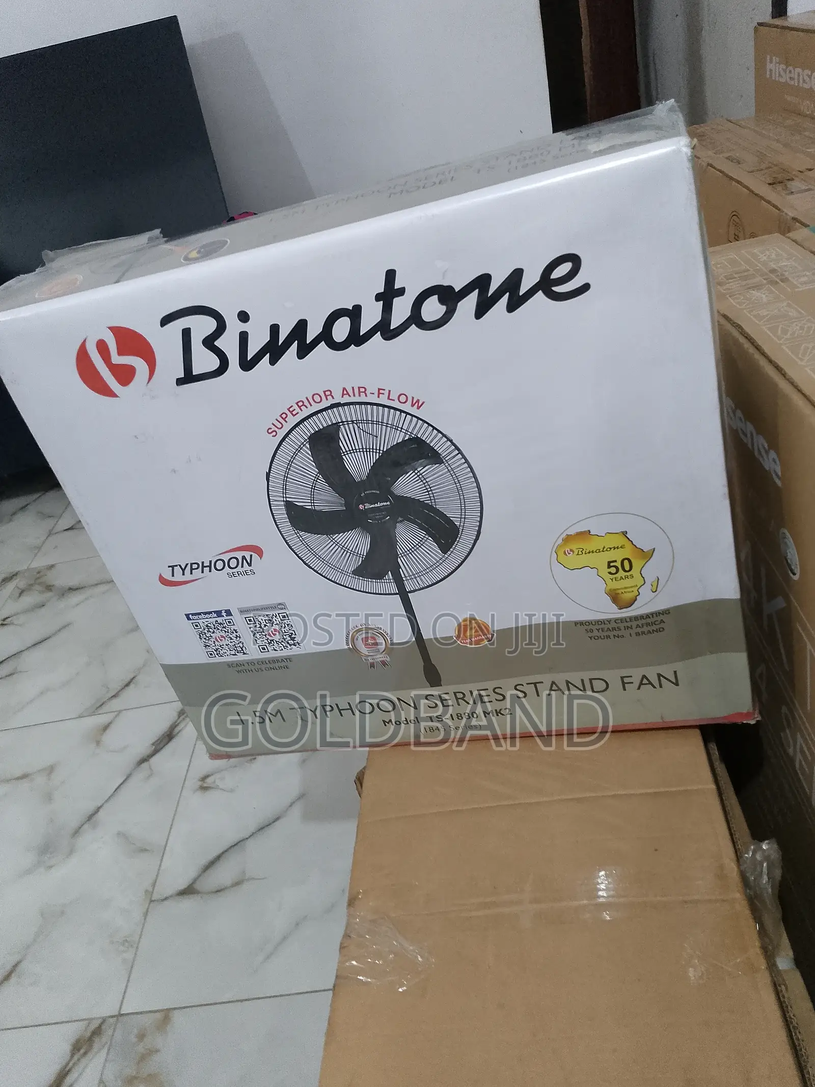 Binatone 18 Inches Standing Fan- Long Life Motor