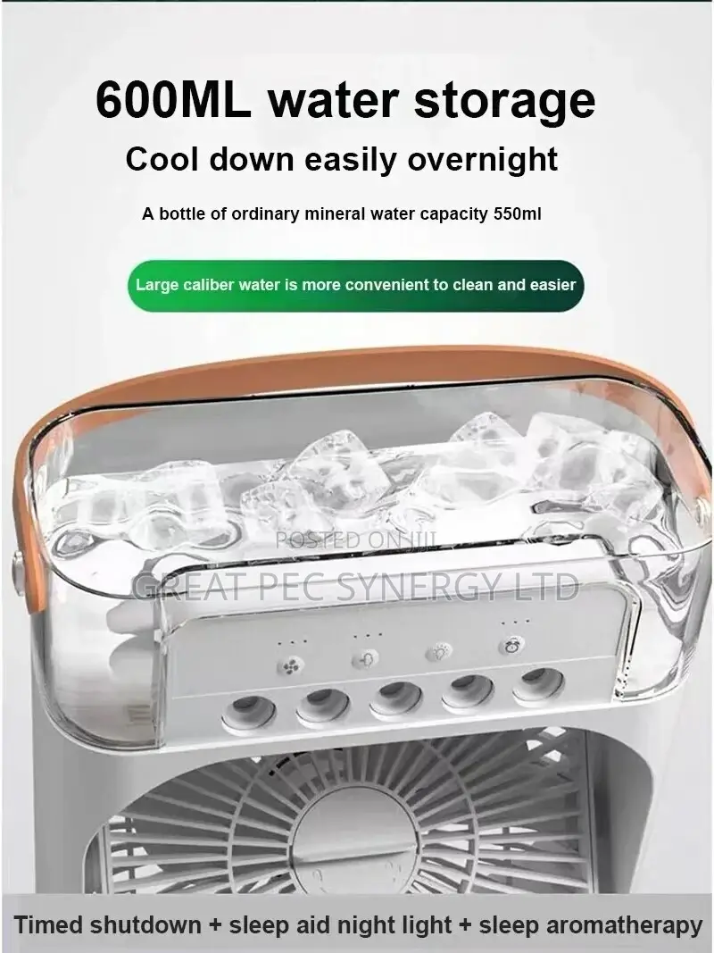 Mini Rechargeable Fan (With Mist Spray)