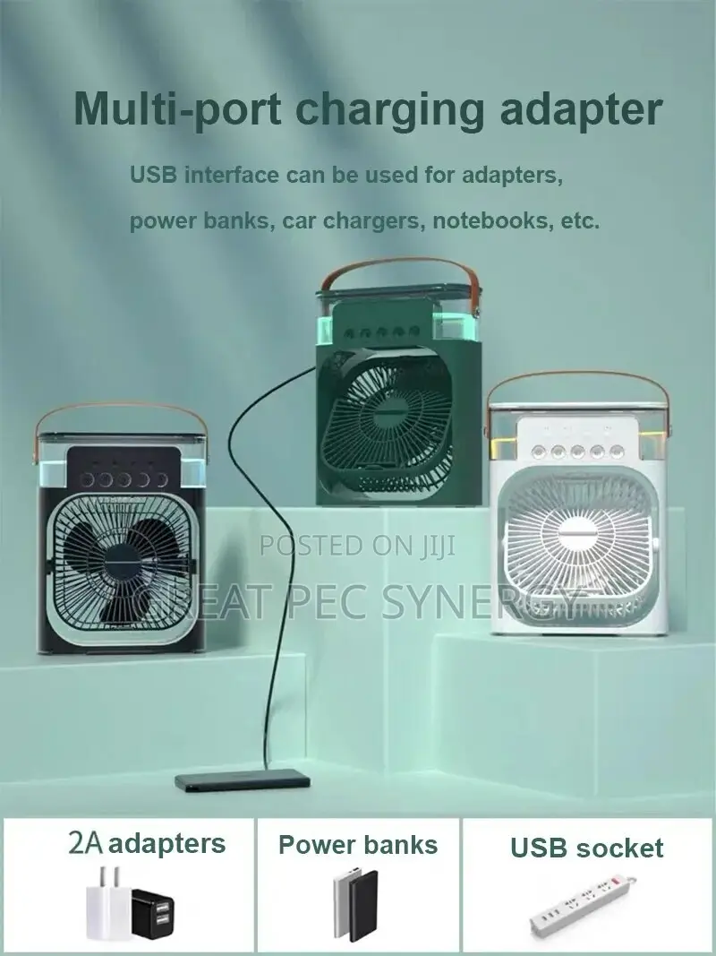 Mini Rechargeable Fan (With Mist Spray)