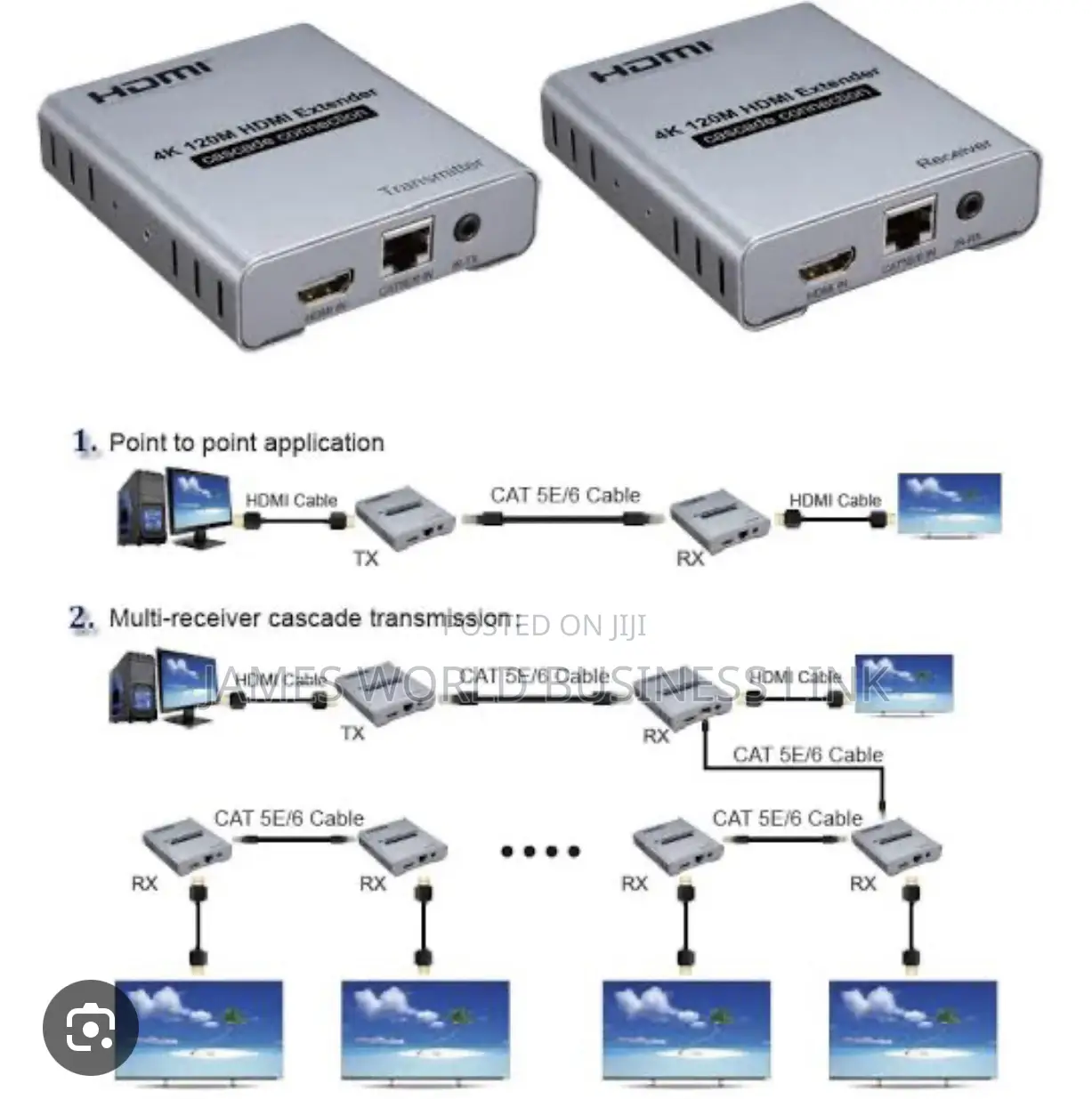 HDMI Video Extender 120m