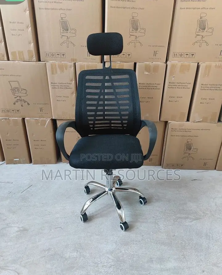 Swivel Office Chair With Headrest