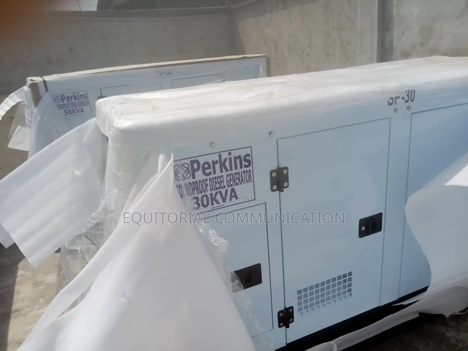 30 KW Generator 30 KVA Perkins, EPA Emergency, 1- 