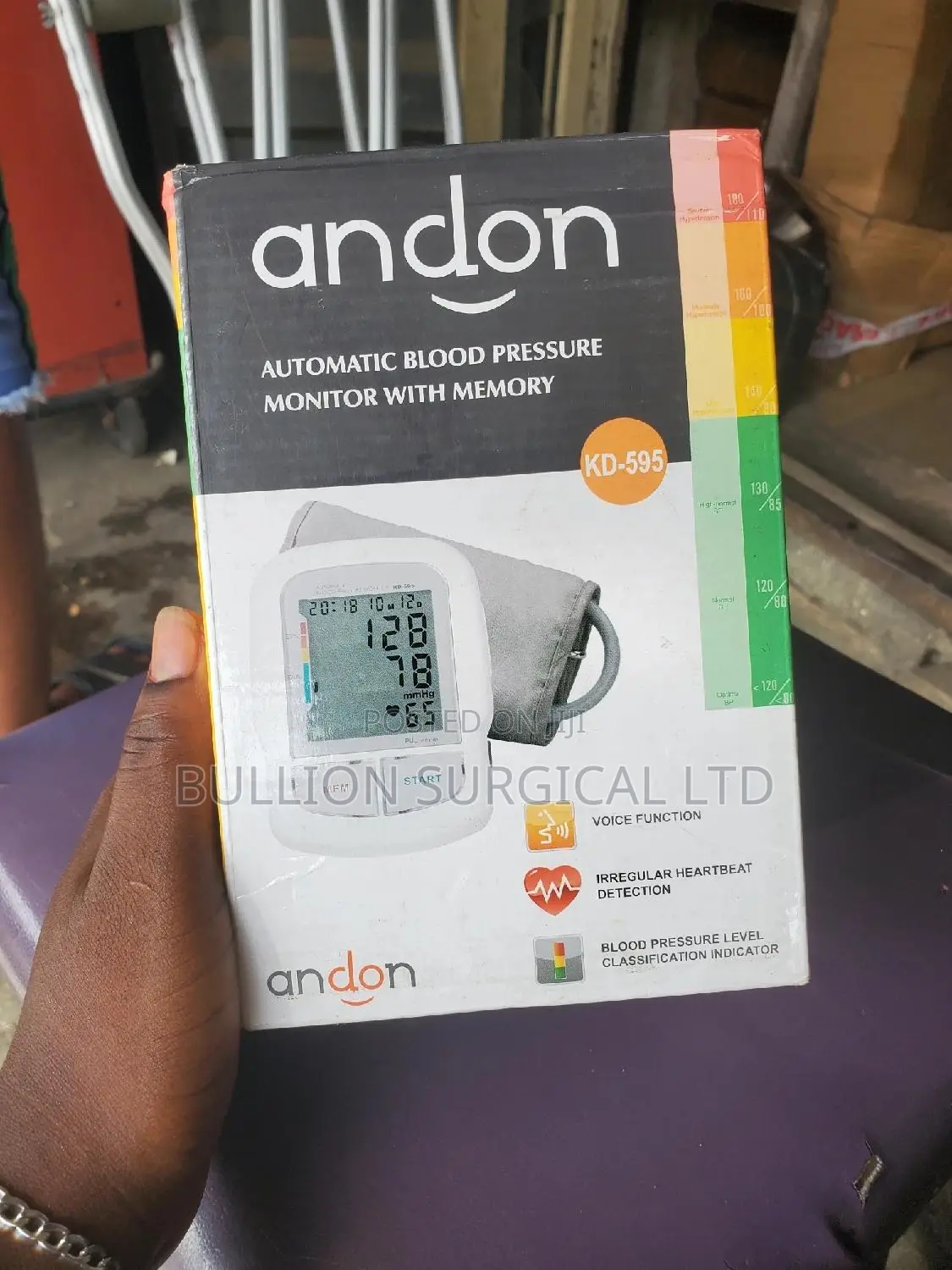Andon Automatic Blood Pressure Monitor With Memory