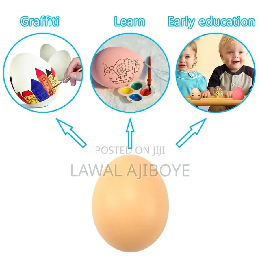 30pcs Fake Eggs Toys For Children Kitchen Simulation Egg Mod