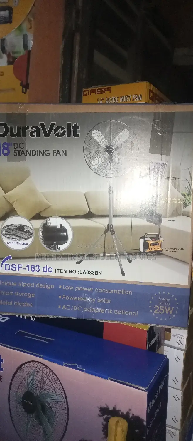 18" Ac/Dc Duravolt Standing Fan DSF-183dc (25w)