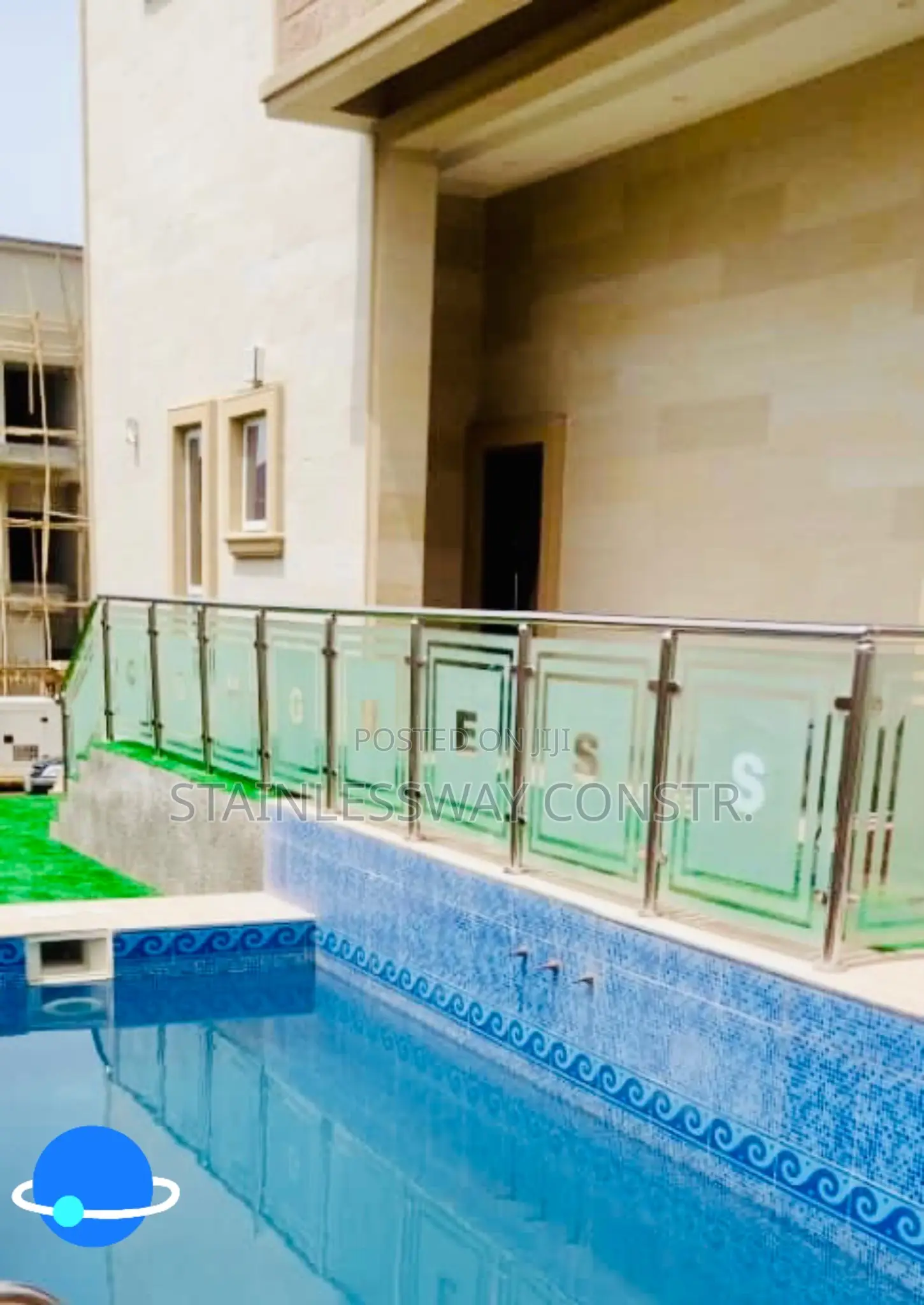 Glass Stainless Frame Railing