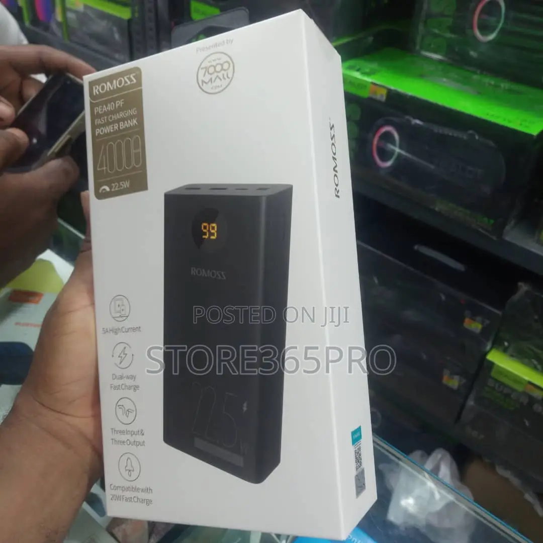 Romoss Power Bank 40000 Mah Fast Charge Complete 40000mah