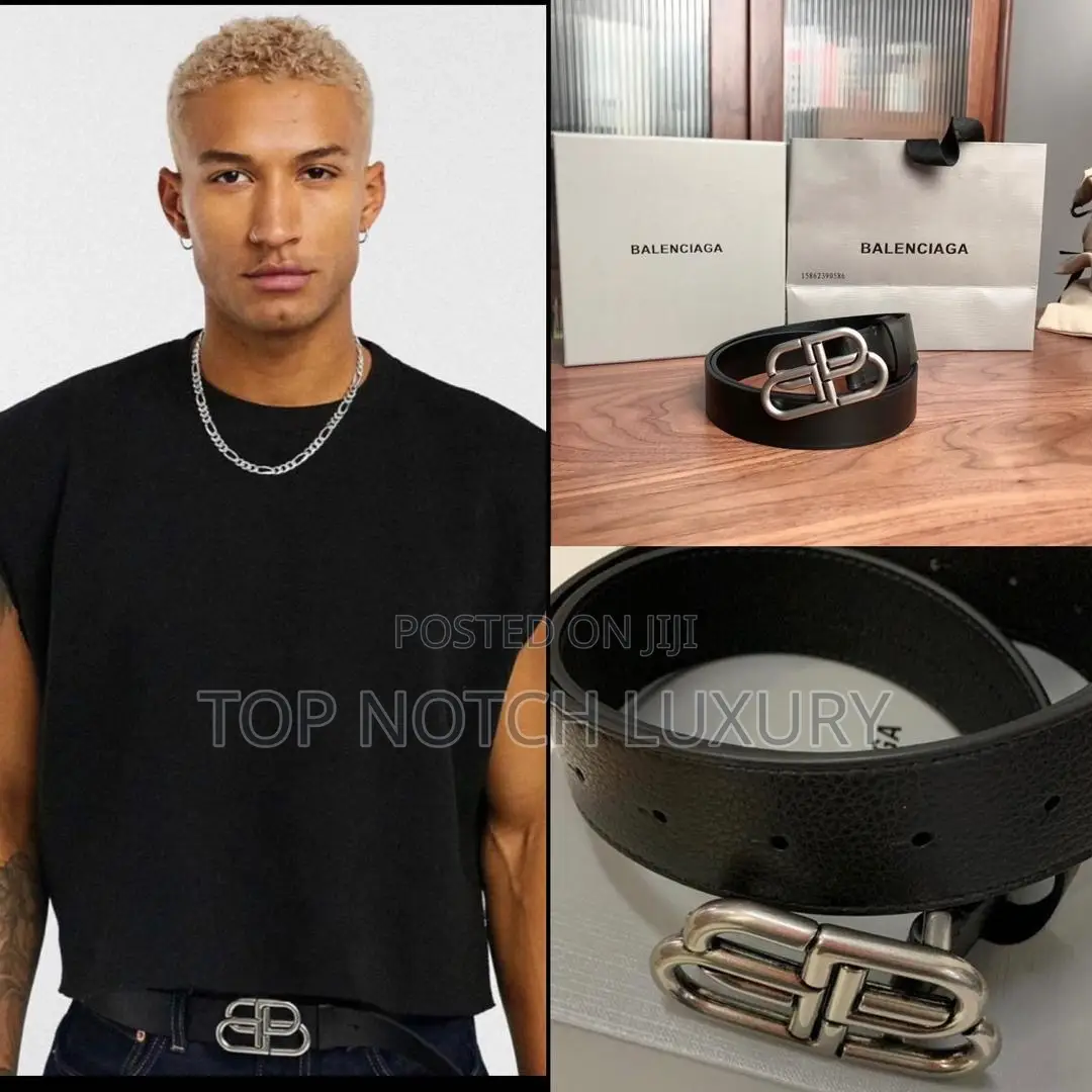 Balenciaga Men Women Luxury Wavy Designer Belt