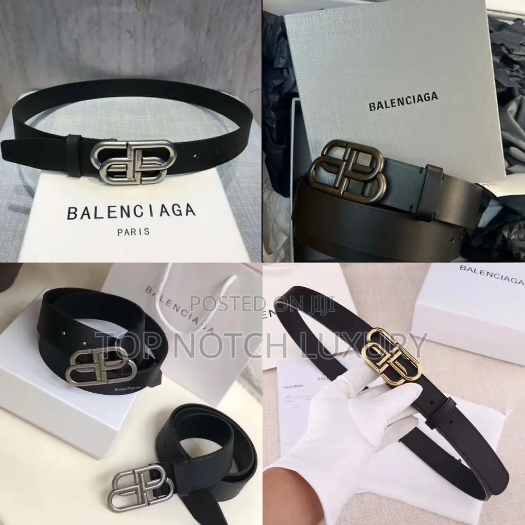 Balenciaga Men Women Luxury Wavy Designer Belt