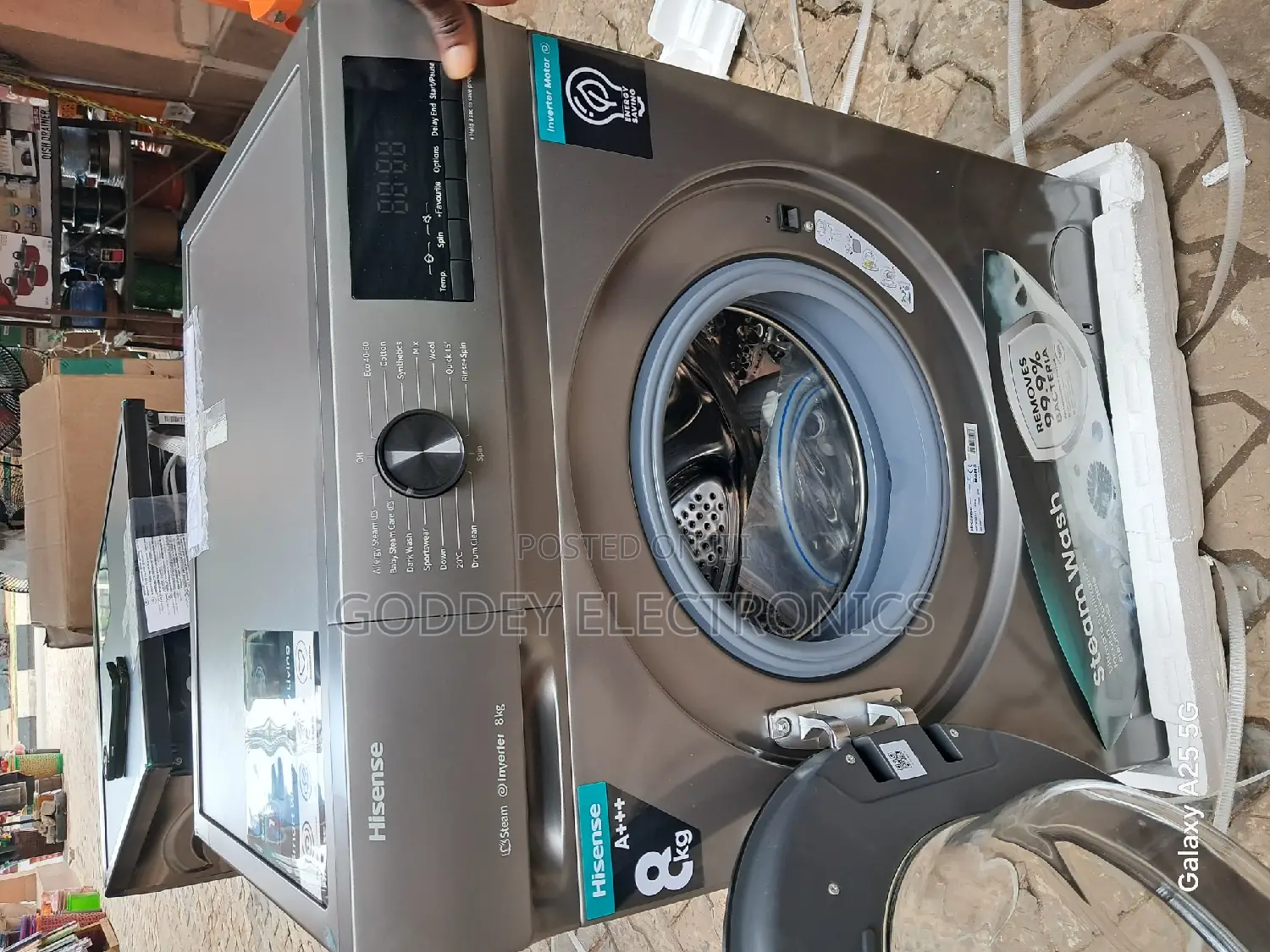 Hisense Automatic Inverter Washing Machine 8kg