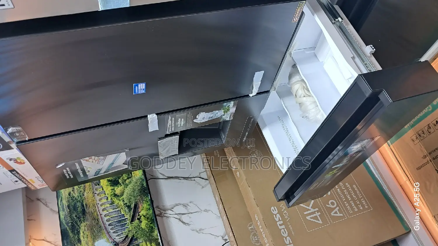 Hisense 4 Doors Inverter Standing Fridge 1 Year Warranty