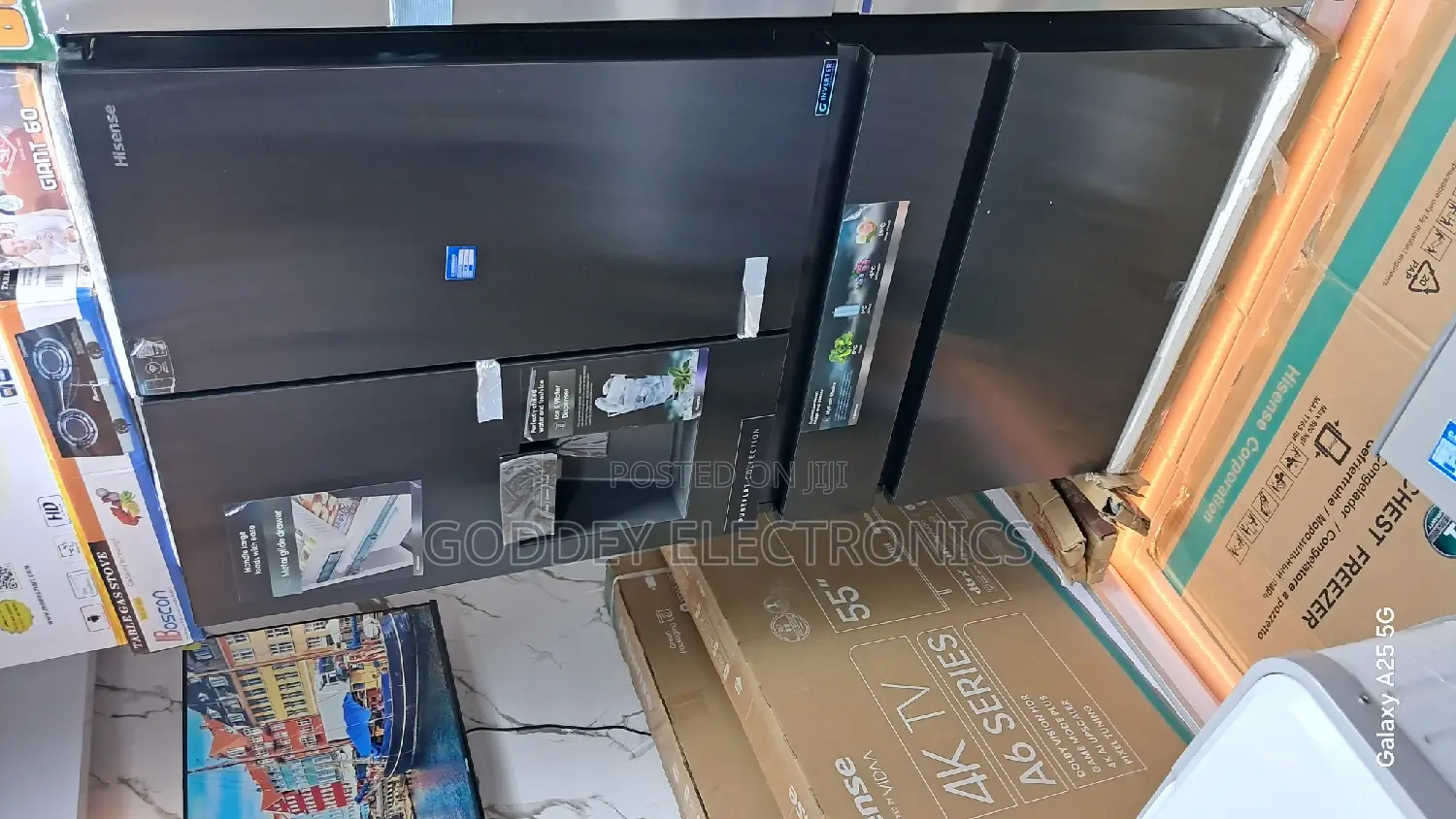 Hisense 4 Doors Inverter Standing Fridge 1 Year Warranty