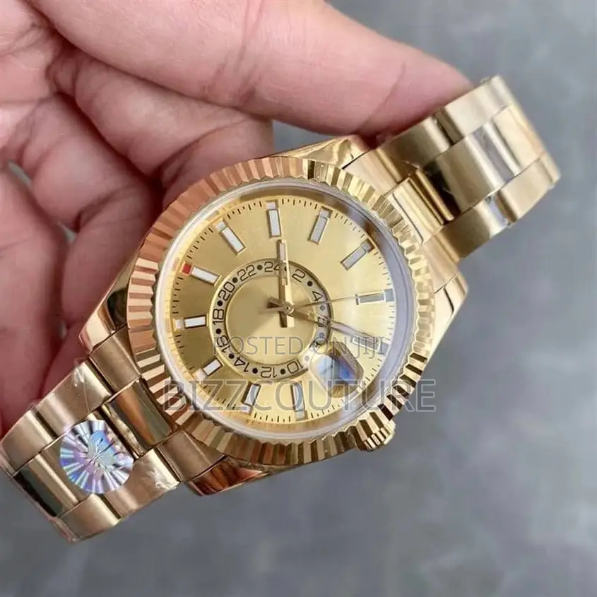 Original Rolex Sky Dweller Gold Chain Watch Is Available