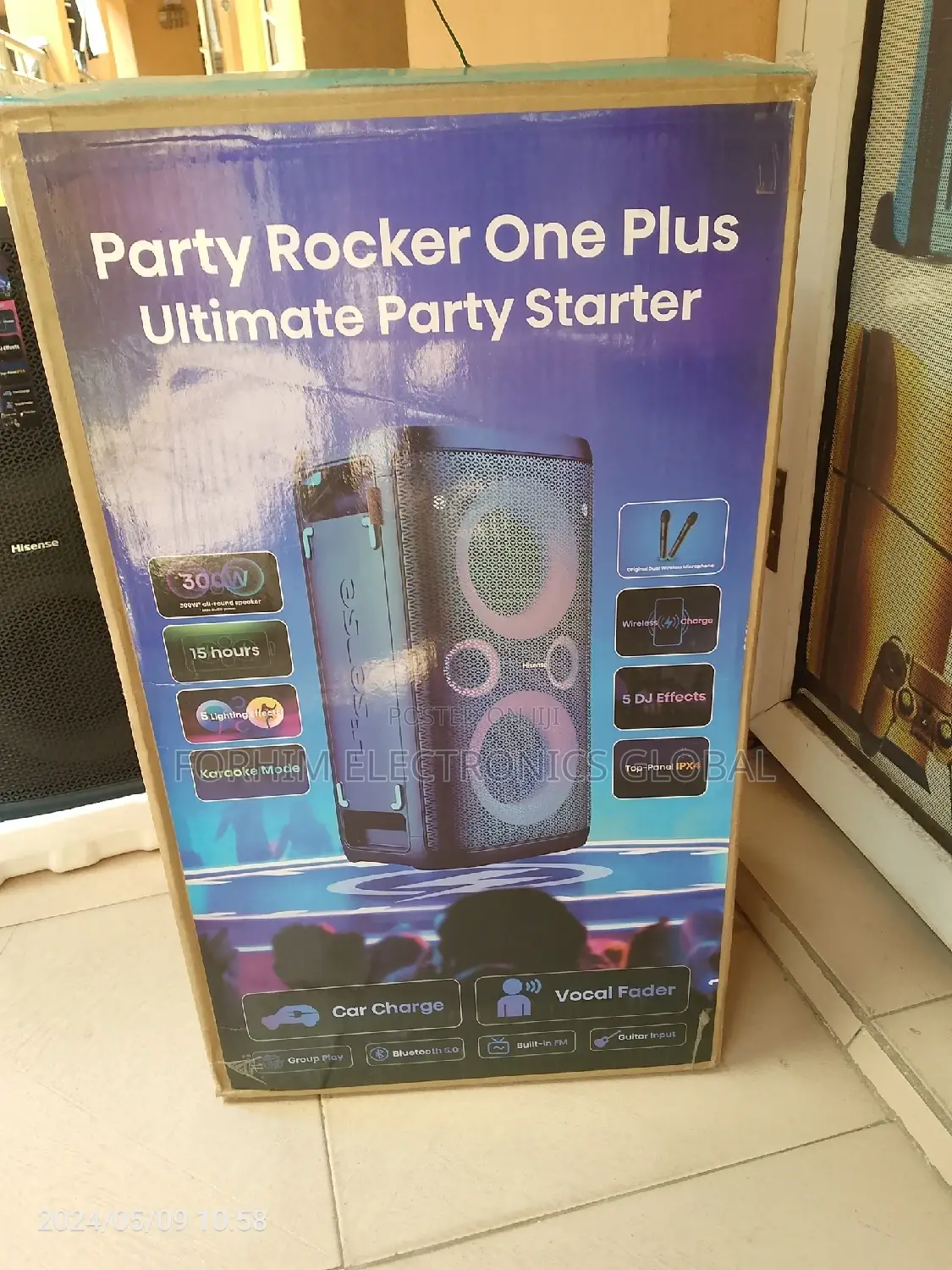 Hisense Party Rocker Sound System.