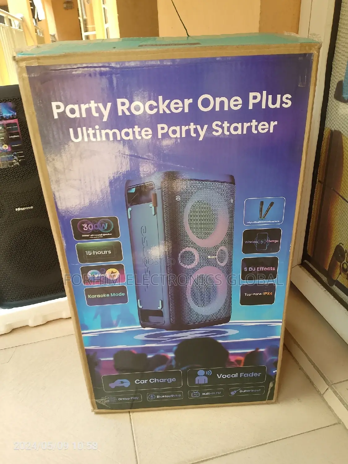 Hisense Party Rocker Sound System.