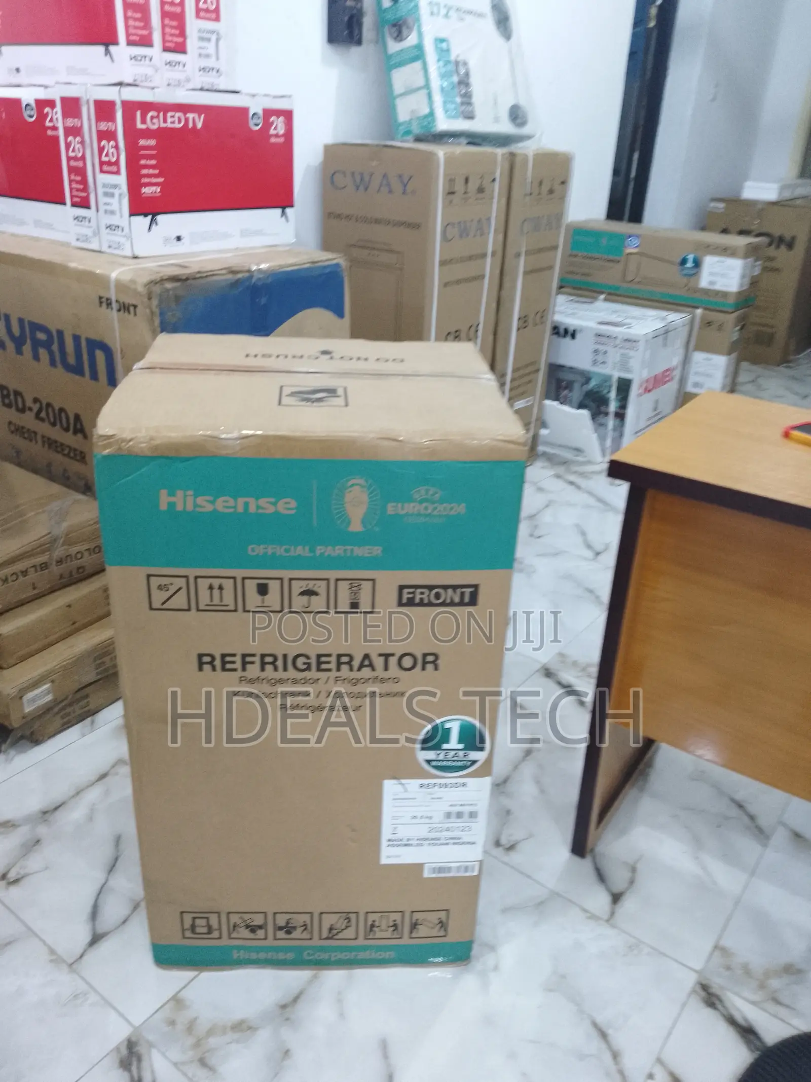 Adjustable Feet Hisense 90L Refrigerator