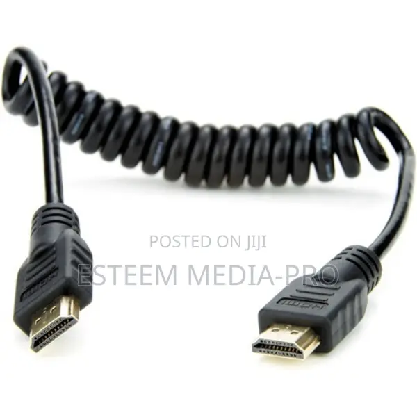 Hdmi Coiled Raven and Spiral Cable 4kp60 for Camera Live
