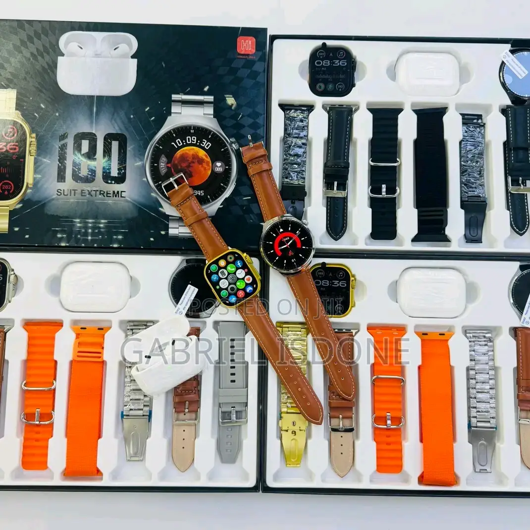 2 in 1 Smart Watch With Airpod and 7 Straps. Two of Watch