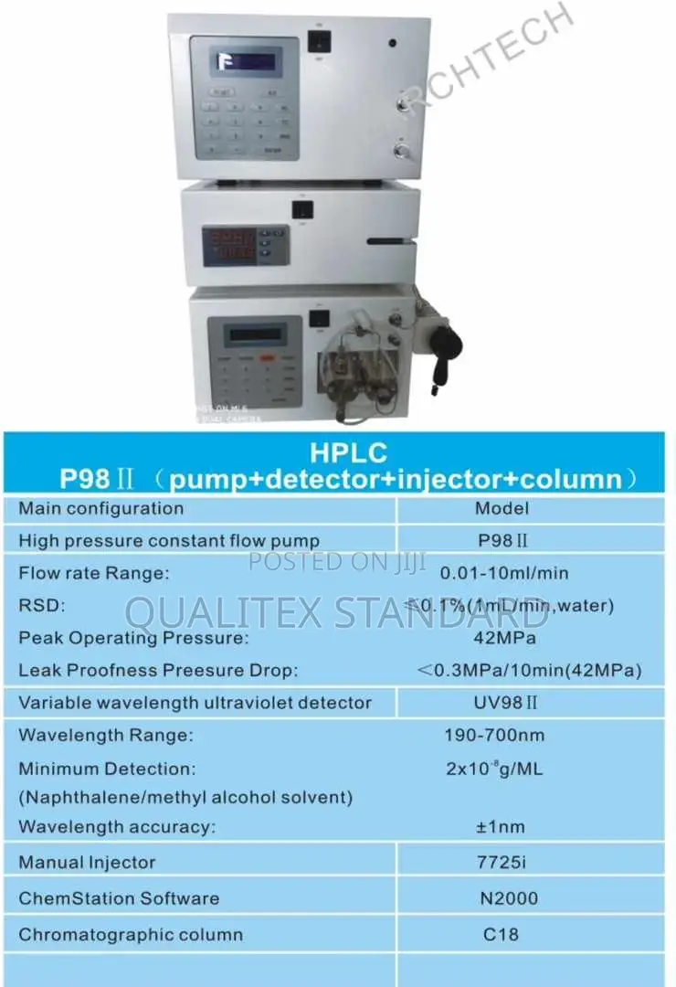 HPLC P98 ( Pump + Detector + Injector + Column )