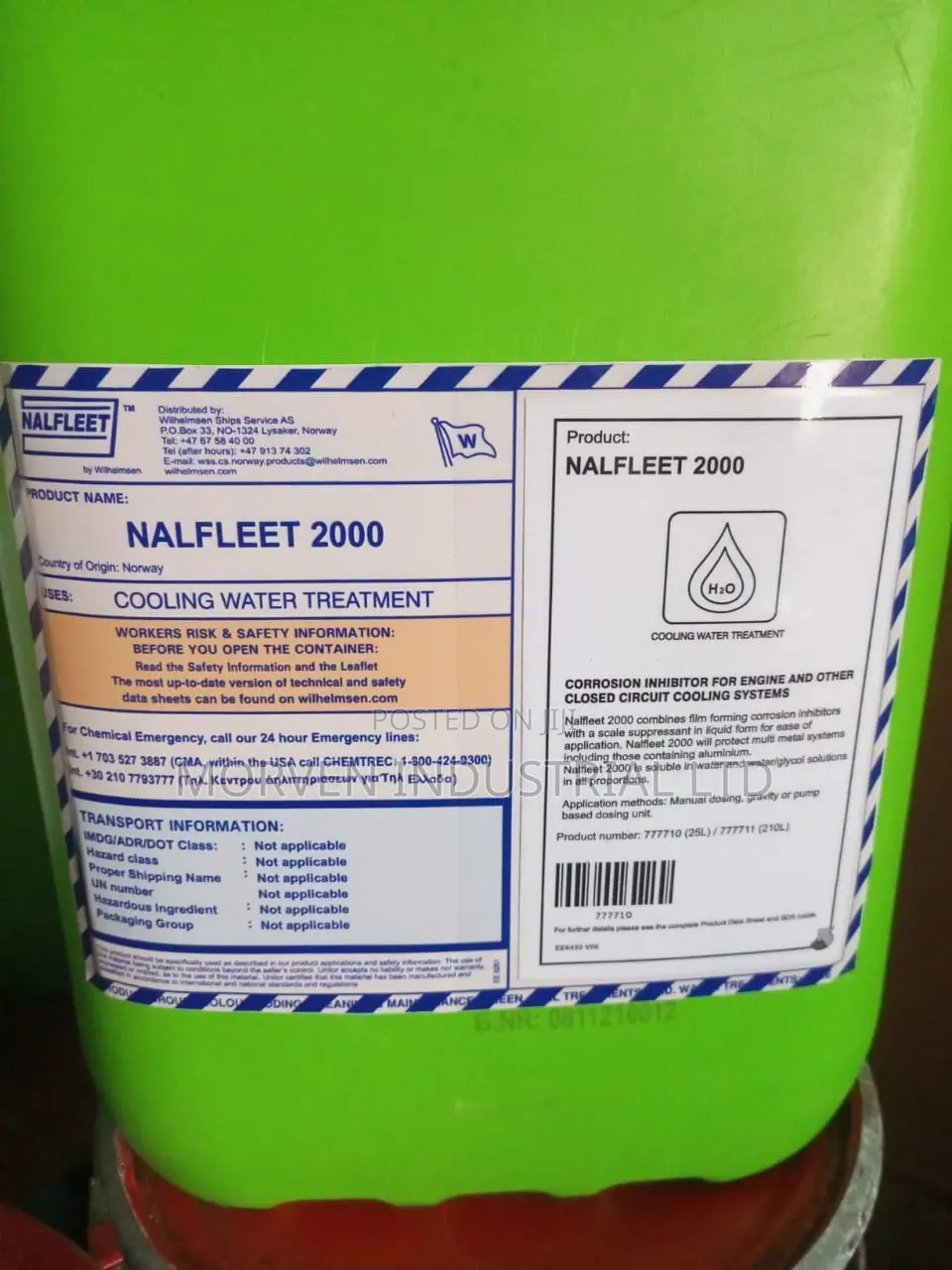 Cooling Water Treament Chemicals Nalfleet 2000 In Lagos