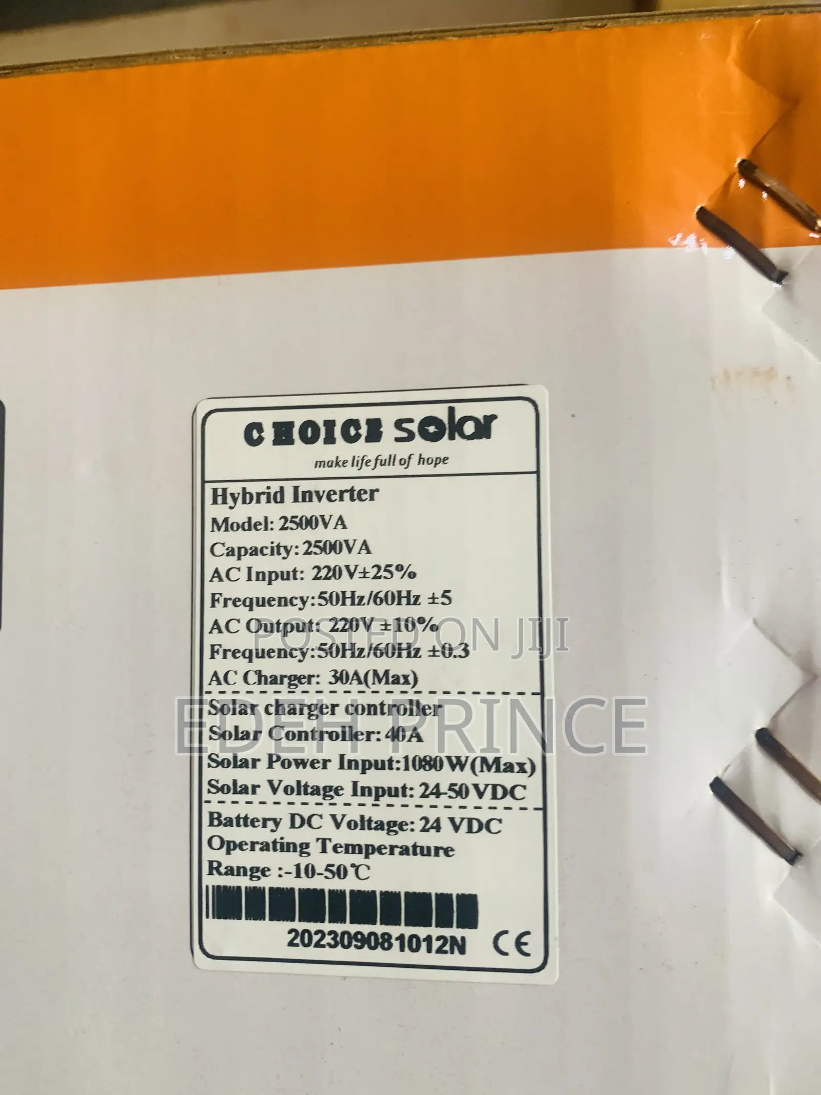 2.5kva Choice Solar Inverter