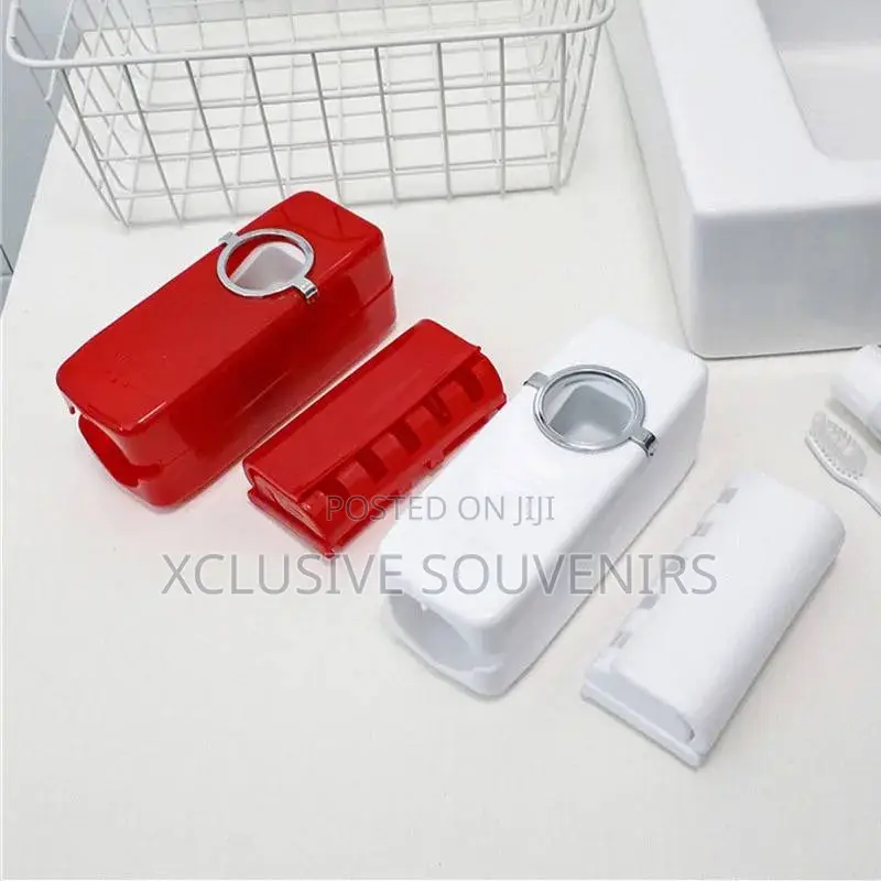 Wall Mounted Toothpaste Dispenser + Toothbrush Holder Set