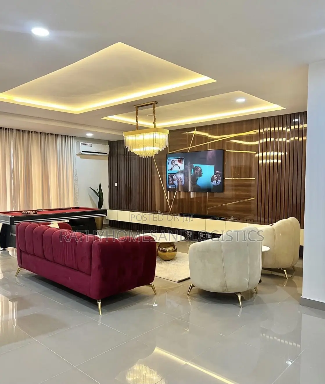 Painting Pop Wall Design Tv Console