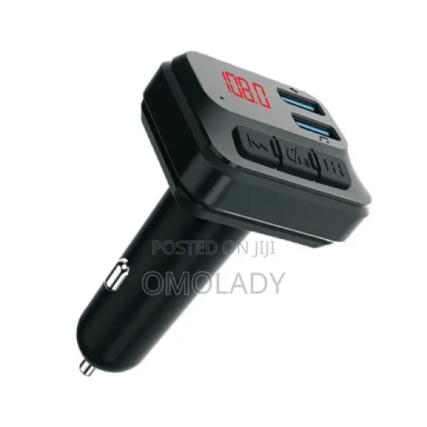 Bluetooth Car Kit FM Wireless With 2 USB Car Charger 3.1a-C6