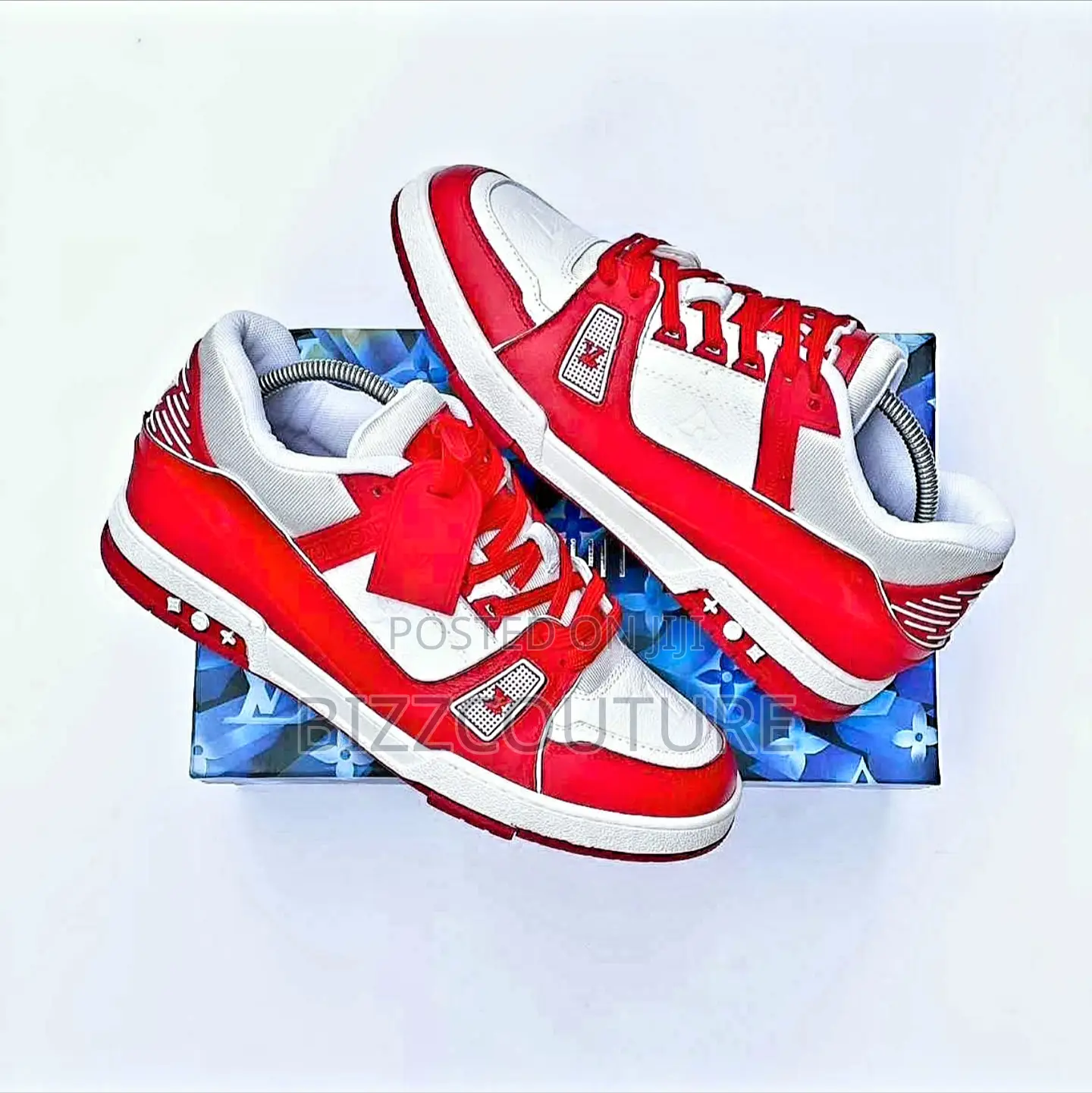 Original LOUIS VUITTON Leather Sneakers Available in Store