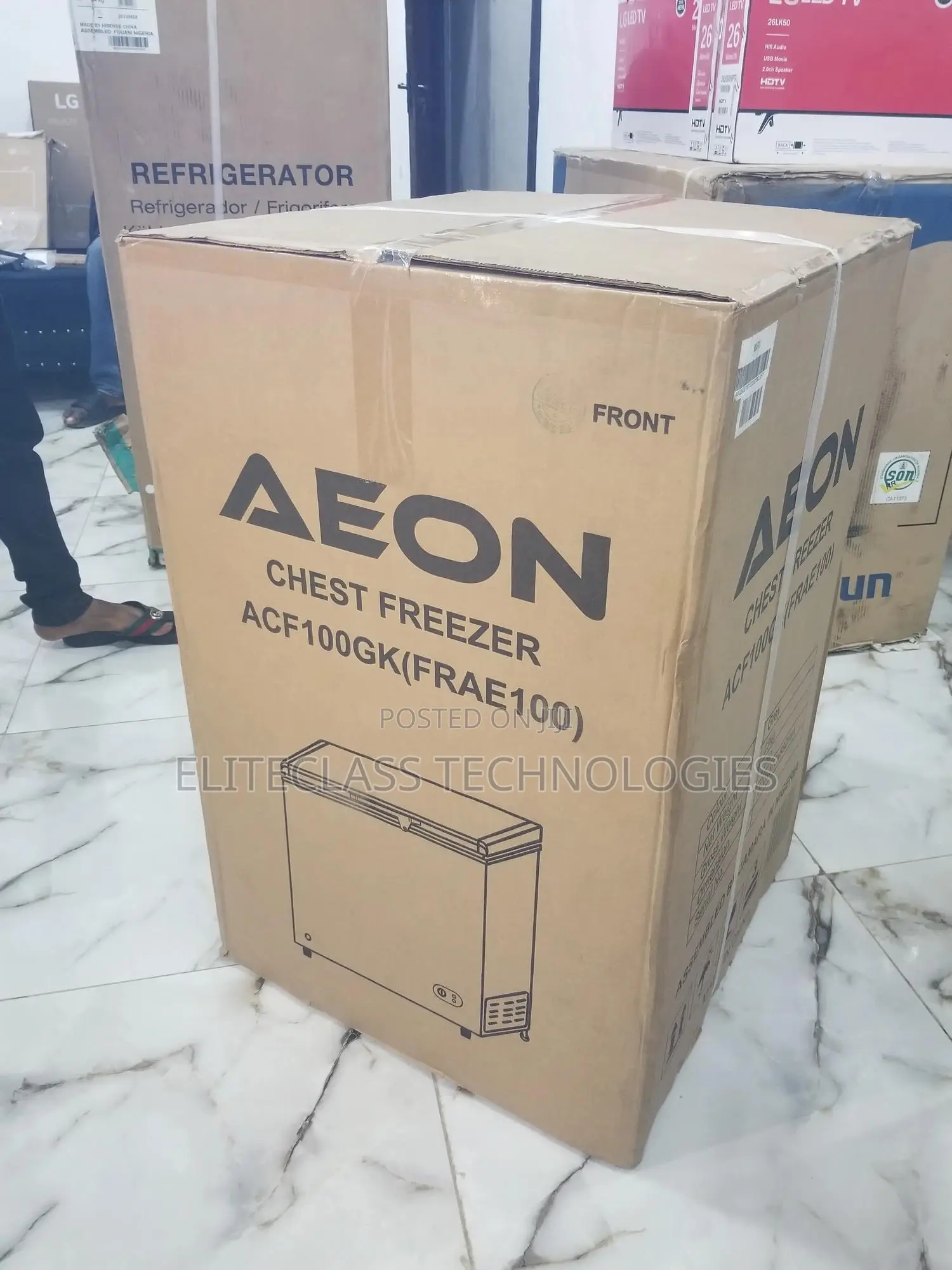 Affordable and Reliable ACF 100GK Aeon Chest Freezer 100L.