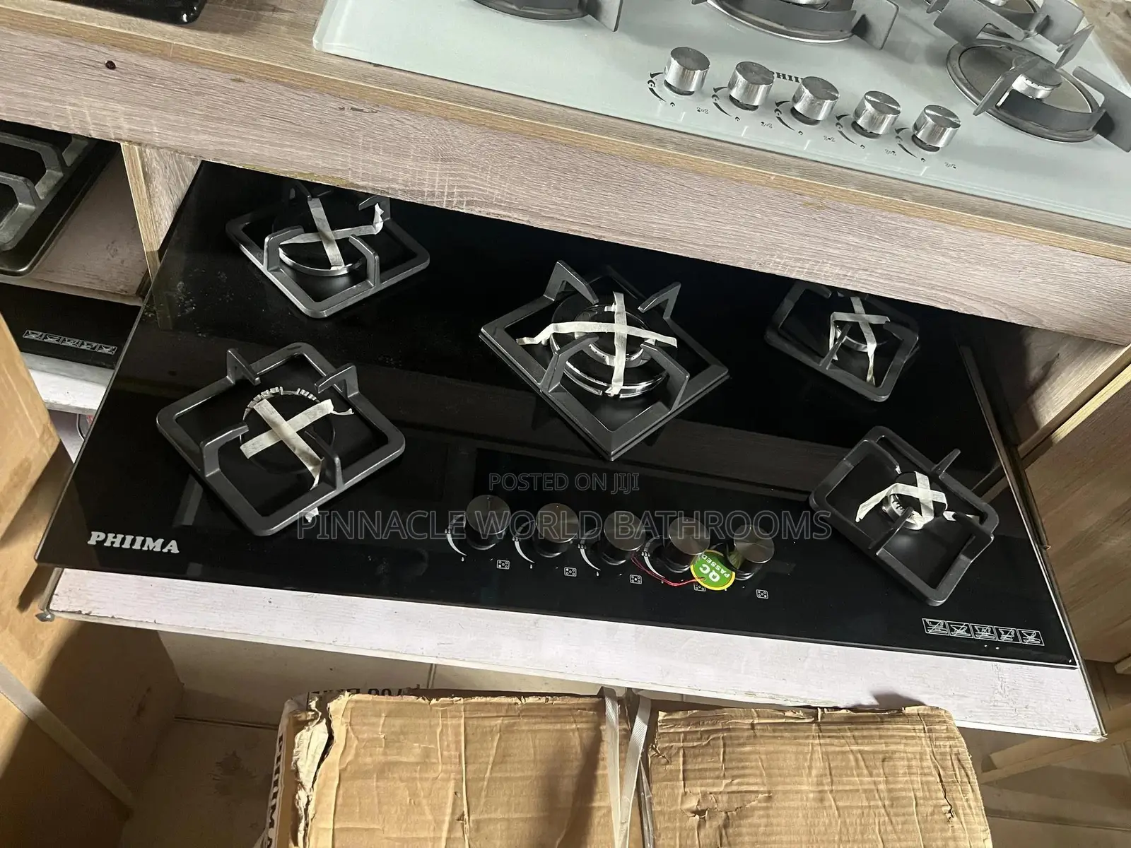 PHIIMA Black 5 Burner Gas Built in Cabinet 008