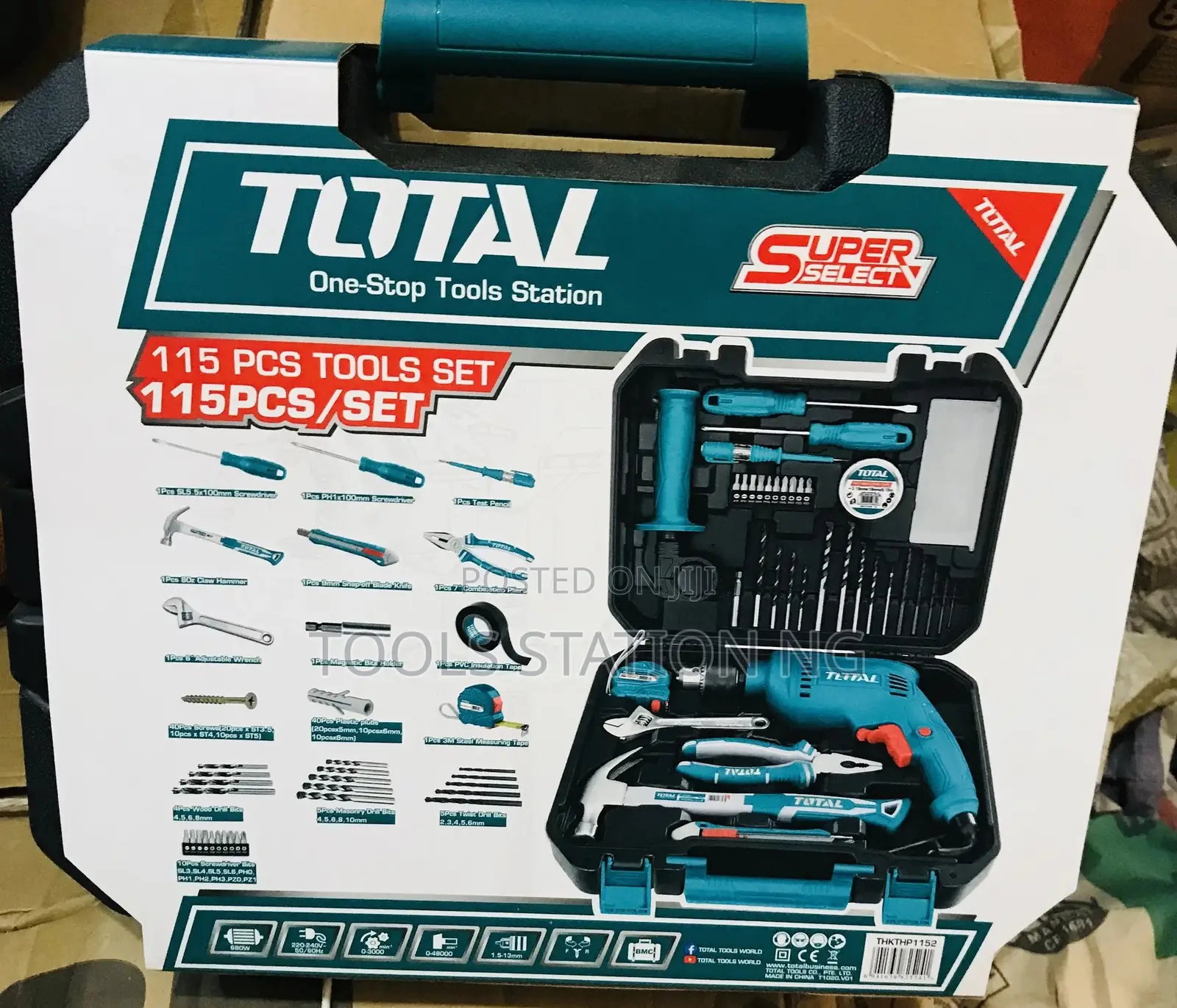 115pcs Total Tools Set