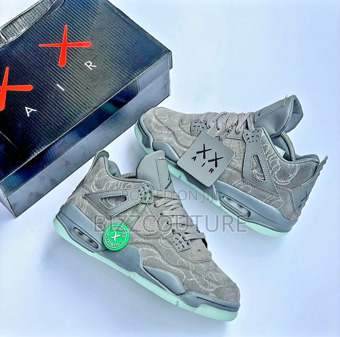 Original NIKE Air Jordan 4 Kwans Sneakers Available in Store
