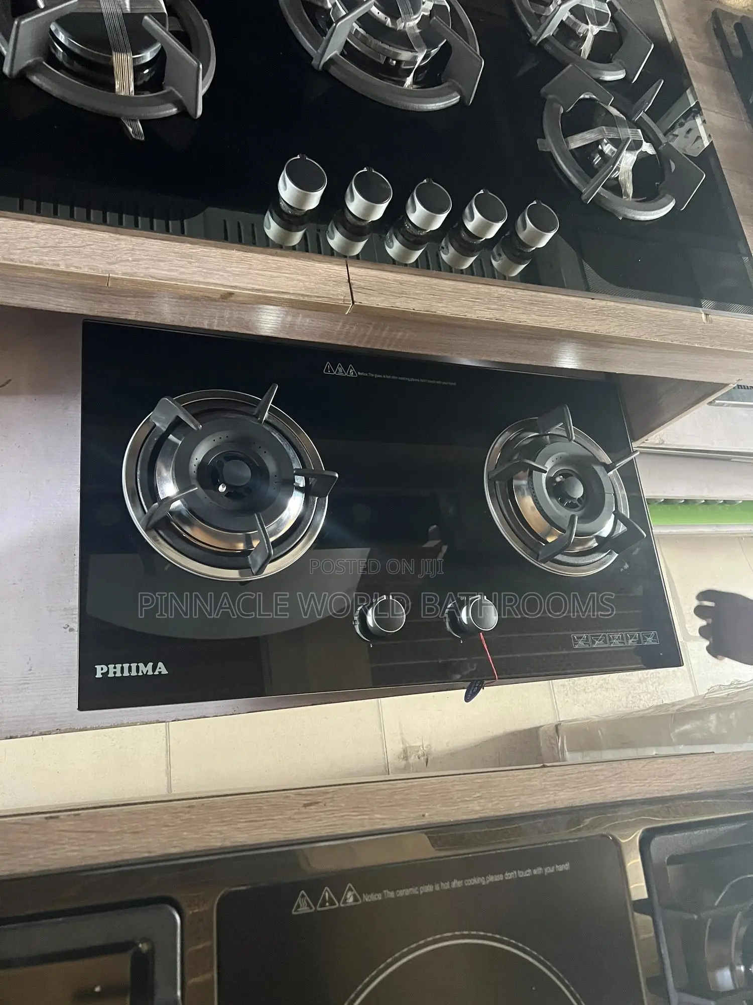 Phiima 90cm 2 Burner Gas Built in Gas Hob