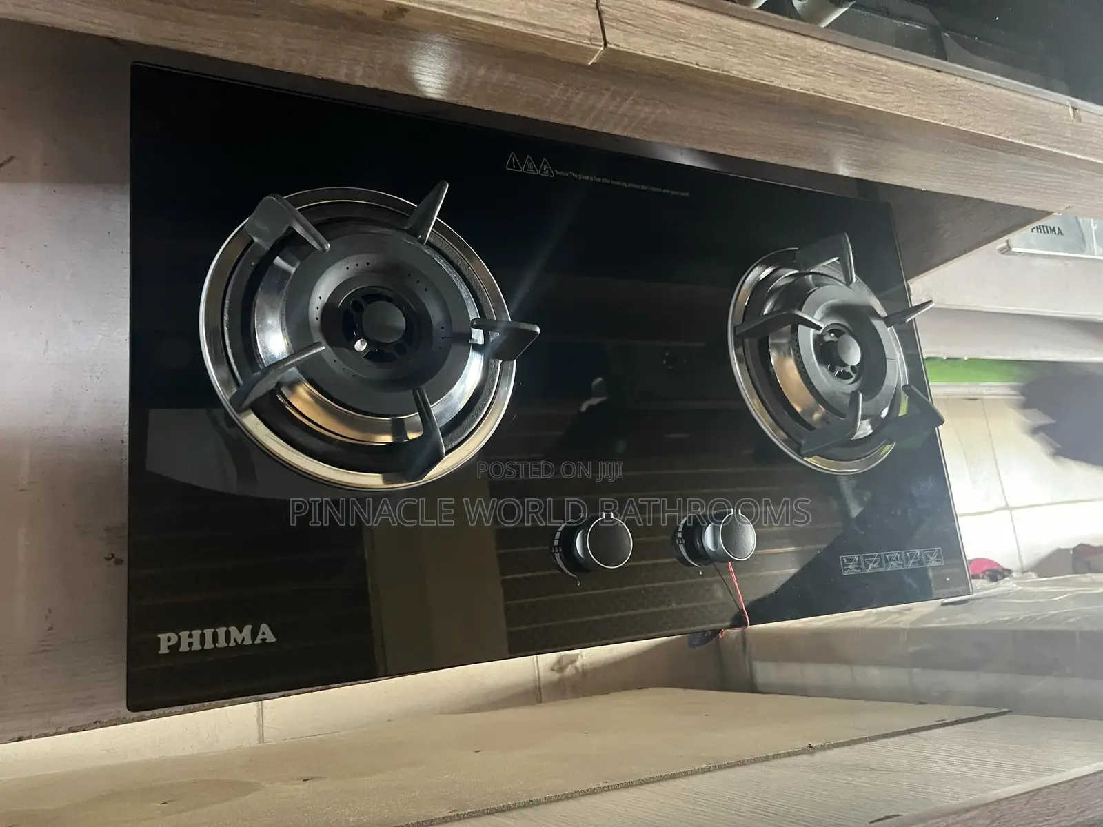 Phiima 90cm 2 Burner Gas Built in Gas Hob